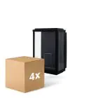 Mehrfachpackung 4x D'Lite Wandleuchte Arlo Schwarz | IP44 - Geeignet für 1x E27